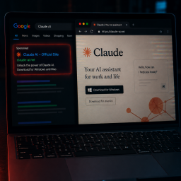 Lažni Claude AI sajtovi preko Google oglasa šire malver